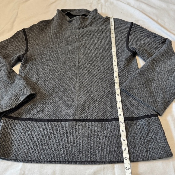 Lululemon 6 On Repeat Mock Neck Pullover Heathered Core Dark Grey Gray - Picture 5 of 8